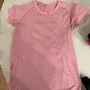 Pink lululemon tshirt size 10
